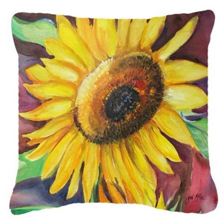 Carolines Treasures Carolines Treasures JMK1268PW1414 Sunflowers Canvas Fabric Decorative Pillow JMK1268PW1414